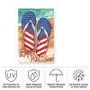 "Patriotic Flipflops Summer Fun Beach" Outdoor All-Weather Wall Decor - 3 of 4