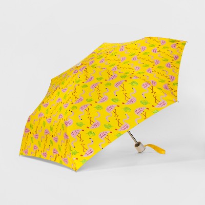 yellow compact umbrella