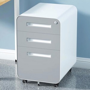 NicBex Mobile File Cabinet with Lock, Vertical Filing Cabinets with Drawers and Wheels,Office Cabinet for Home, Office - 1 of 4