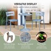 WestinTrends Playa Outdoor Modern Stackable Plastic Patio Dining Chairs (Set of 4) - 4 of 4