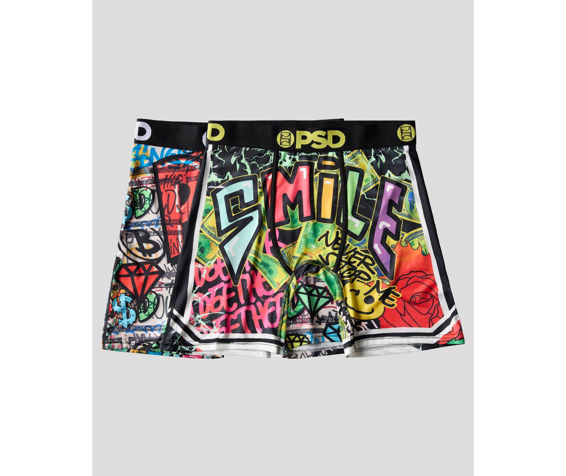 PSD Men's Graffiti Smile Print Briefs - S