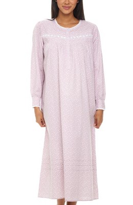 Adr Women's Cotton Victorian Poet's Nightgown, Juliet Long Sleeve