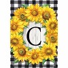 Briarwood Lane Everyday Garden Flag 12x18 For Outdoor Sunflowers Monogram C Garden Flag Flags For Outside - 3 of 4