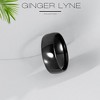 Sabrina Wedding Ring Set for Women Cz Stainless Steel Band and Enagaement Ring Ginger Lyne - 3 of 4