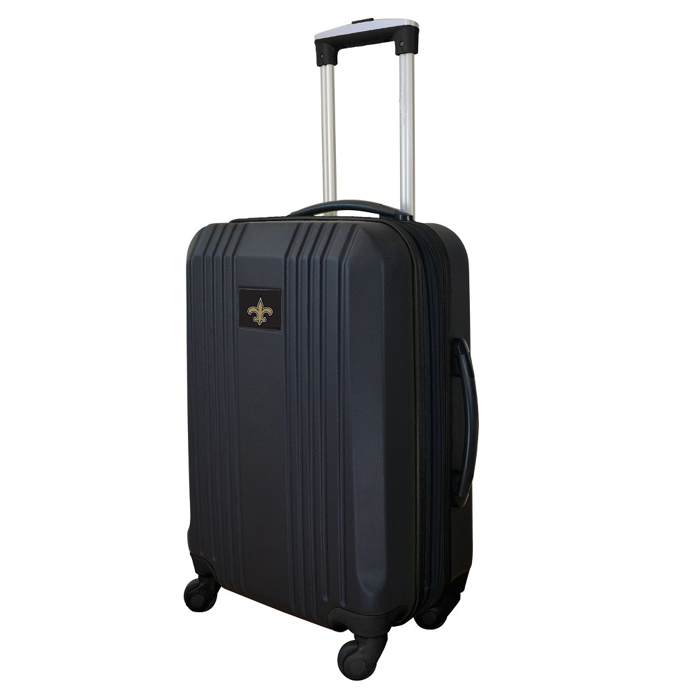 Photos - Luggage NFL New Orleans Saints 21" Hardcase Two-Tone Spinner Wheels Carry On Suitc