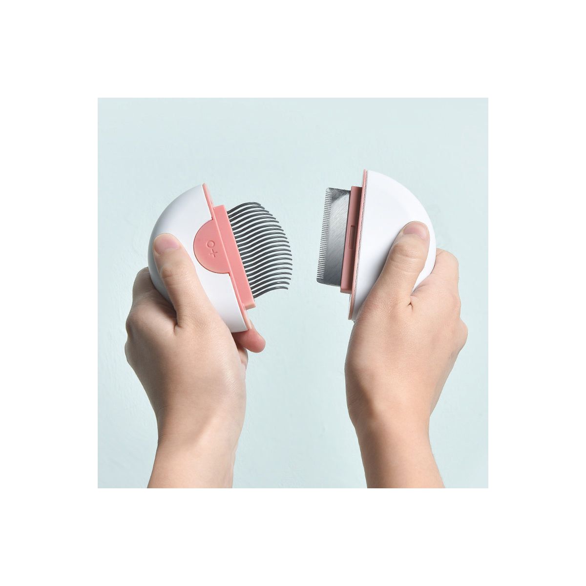 Pet Life LYNX 2-in-1 Travel Connecting Grooming Pet Comb and Deshedder, LG, Brown - thumbnail 8
