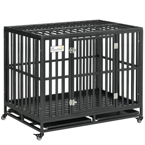 Metal dog cage store tray