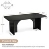 Resenkos Computer Desk, Office Desk, Study Desk,63-Inch Executive Desk, Modern Computer Desk with Arch Design Legs,Black - 2 of 4