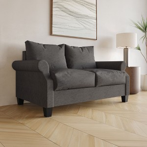 ChaletPosh Linen Love Seat - 1 of 4