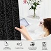 Shower Curtain Bathroom, Waterproof Fabric Bath Curtain 72Wx72H Luxury Black Leopard Cute Set with 12 Hooks - 3 of 4