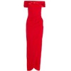 QUIZ Women's Scuba Crepe Satin Bardot ruched Maxi Dress - 4 of 4