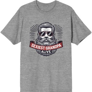 Sexiest Grandpa Alive
 Adult Crew Neck Short Sleeve Tee - 1 of 2