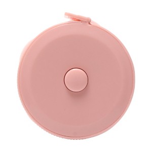 Unique Bargains Measure Tape Plastic Push-Button Tape Measure Pink Flower Design +/-5% Accuracy Plastic 1.97"x1.97"x0.71" 1 Pcs - 1 of 3