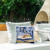 Stupell Industries Designer Glitz Heel on Books Fashion Glam Blue Printed Decorative Throw Pillow Outdoor Decorative Throw Pillow, 18 x 18 - 3 of 3