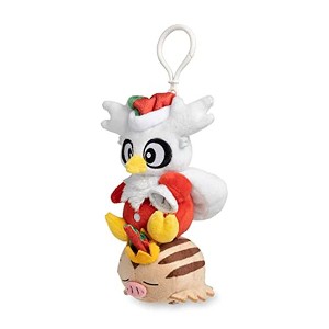 Pokemon Center: Delibird and Swinub Pokemon Holiday Workshop Plush Key Chain - 1 of 4