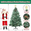 Pre-Lit Artificial Christmas Tree with 350 Multi-Color Lights, 80 Pinecones, Star Topper, 1000 Tips, 8 Modes, Easy Assembly - 2 of 4