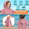 SUN CUBE Kids Changing Robe Surf Beach Towels, Quick Dry Wearable Towel Hood Pocket, Wetsuit Changing Cape for Toddler Boys Girls Teen 3-12 - 4 of 4