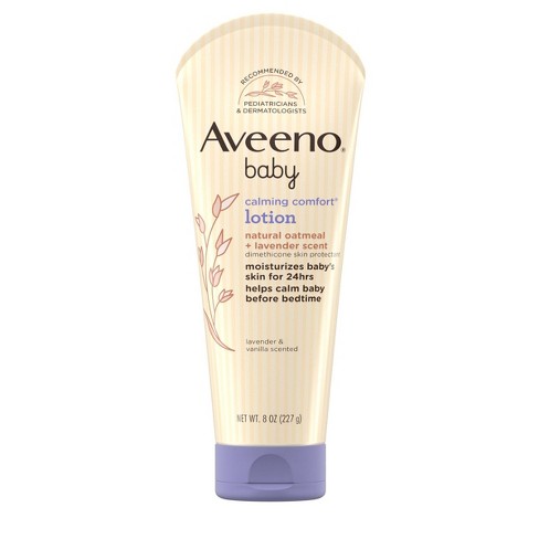 Aveeno Baby Calming Comfort Moisturizing Body Lotion - Lavender & Vanilla  Scents - 8oz : Target