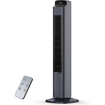 R.W.FLAME Smart Tower Fan with WiFi Connection, 25ft/s Bladeless Floor Fan, 5 Speeds, Quiet Cooling Fan with Remote, Oscillating for Bedroom, Home