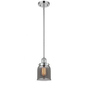 Bell - 1 Light Stem Hung Mini Pendant In Industrial Style-10 Inches Tall and 5 Inches Wide - 1 of 1