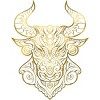 Men's Design By Humans Taurus Gold By griffin45nn9z T-Shirt - 2 of 2