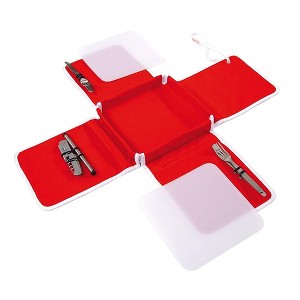 XXD Compact Erstversorgung Picnic Set for Two People, Red/White Design - 1 of 4