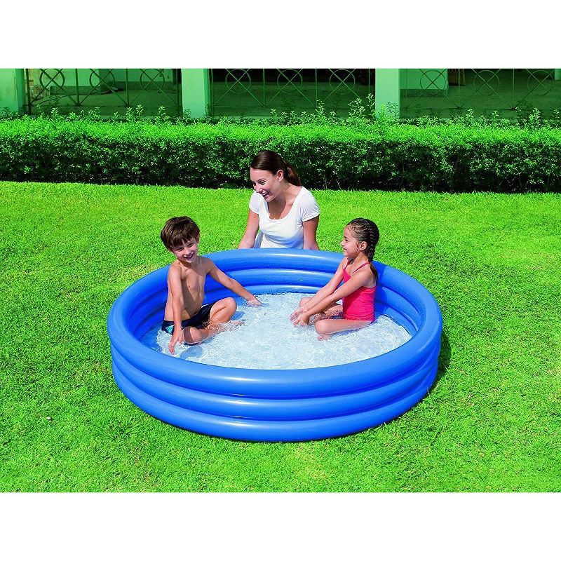 H2OGO! 3 Rings Kiddie Pool for Toddler, Kids Swimming Pool, Inflatable Baby Ball Pit Pool (Blue, 60"), 2 of 3