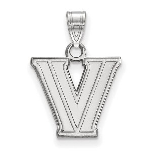 Black Bow Jewelry 14k White Gold Villanova Wildcats NCAA Small Pendant - 1 of 3