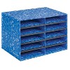 Bankers Box Classroom Collection 10-Compartment Mail Sorters 19.5" x 12.375" Blue (3384201) - 4 of 4