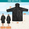 SUN CUBE Swim Parka Men Women, Unisex Hooded Changing Robe with Warm Fleece Lining for Swimming, Surfing, Water Sports - 2 of 4