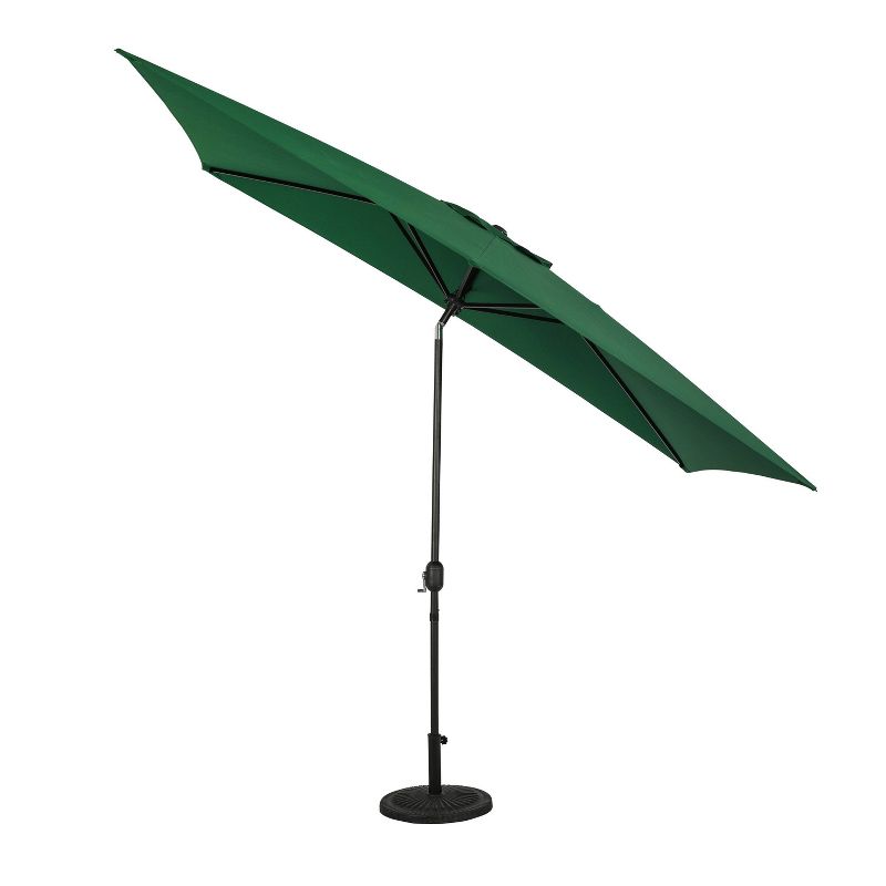 Island Umbrella 10&#39; x 6.5&#39; Rectangular Bimini Market Patio Umbrella Hunter Green, 3 of 12