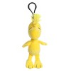 Aurora Mini Woodstock Clip-On Peanuts Adorable Stuffed Animal Yellow 5" - 2 of 4
