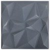 VidaXL 3D Wall Panels 12 pcs 19.7"x19.7" Diamond Gray 32.3 ftÂ² - 2 of 4
