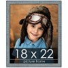 PosterPalooza | Textured Blue Picture Frame - UV Acrylic, Foam Board Backing, Hanging Hardware - 2 of 4