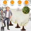 iMountek "3Pcs Winter Plant Cover Bags with Drawstring, 32.67x43.3in Frost Protection Blanket for Outdoor Garden" beige - 2 of 4