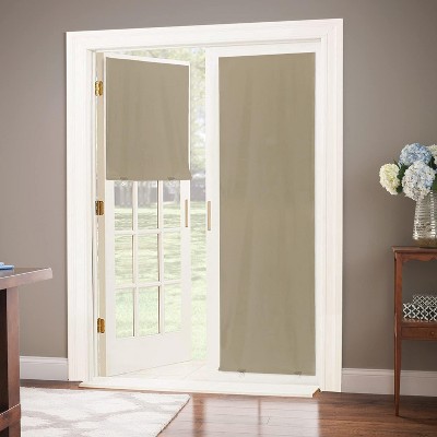 100% Blackout Door Curtain (26''W x 68''H, Beige, 1 Panel)