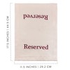 Darware Reserved Chair/Pew Cloths, 4pk; Reserved Signs for Pews, Chairs, and Events - 3 of 4