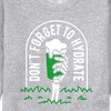 Men's - Instant Message - Don't Forget To Hydrate Graphic Fleece Sweatshirt - 2 of 4