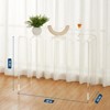 Acrylic Narrow Console Table for Entryway Clear Acrylic Table with Square Legs, Slim Design for Sofa, Foyer, Hallway, and Living Room - 3 of 4