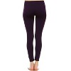 Women's Slim Fit Solid Leggings - One Size Fits Most - White Mark - 3 of 3