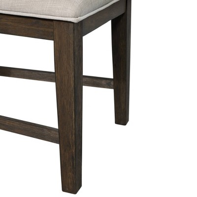 Jasper High Back Gray Upholstered Side Chair Set