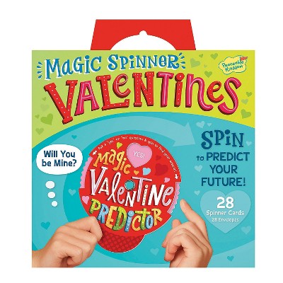 MindWare Magic Spinner Super Fun Valentines Pack - 28 Cards, 28 Envelopes