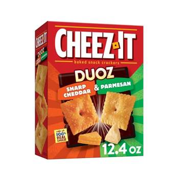 Cheez-It Duoz Sharp Cheddar And Parmesan Baked Snack Crackers 12.4oz