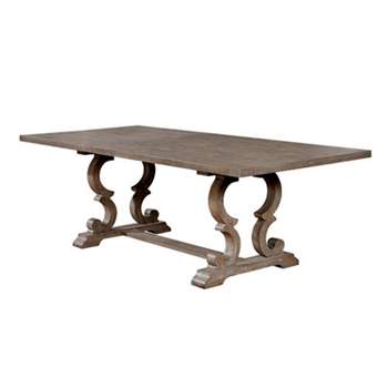 Medina Rectangular Wood Extendable Dining Table Natural - HOMES: Inside + Out