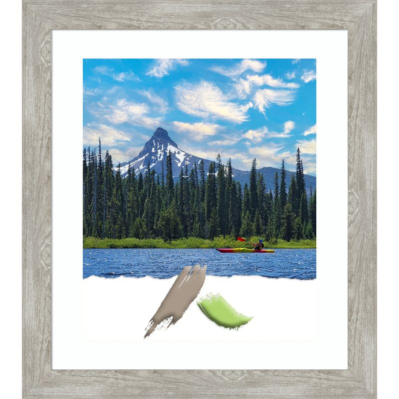 Amanti Art Dove Narrow Greywash Picture Frame, 1 of 9