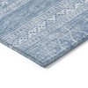 Sky Blue And Ivory Southwestern Washable Indoor Outdoor Area Rug - 4 of 4