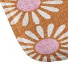 Deny Designs Schatzi Brown Retro Jumbo Daisy Heavy Memory Foam Bath Rug Pink : Microfiber, Machine Washable, Non-Slip Backing - 3 of 3