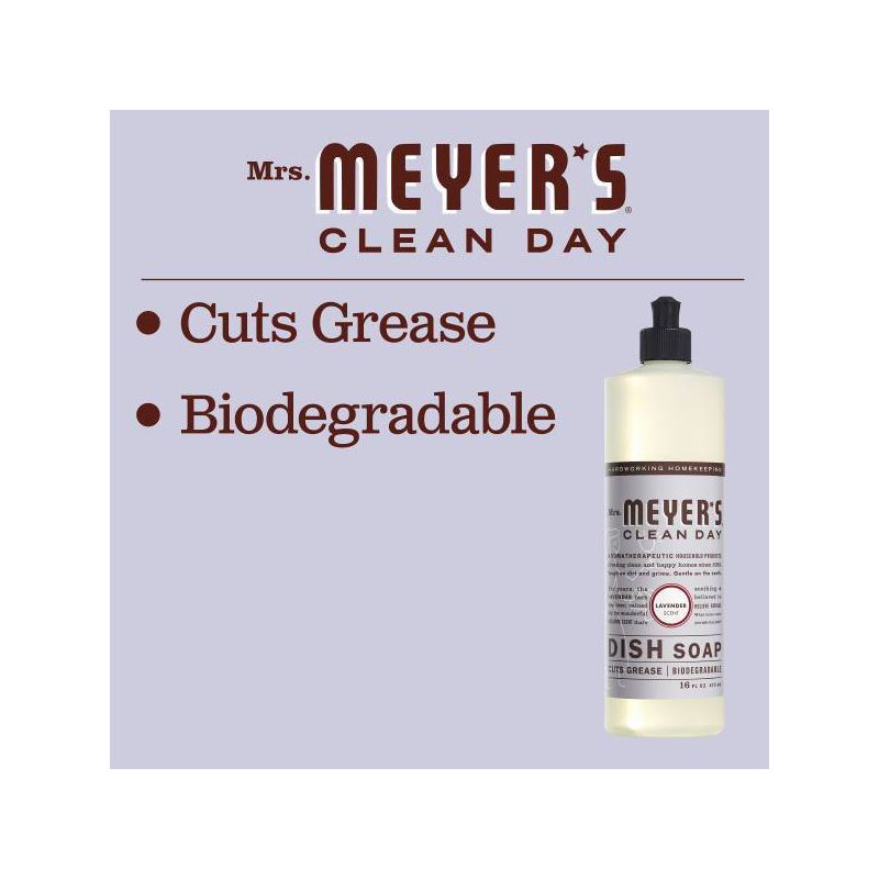 Mrs. Meyer&#39;s Clean Day Lavender Scent Liquid Dish Soap - 16 fl oz, 6 of 13