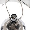 14"x23.8" Two Tone Ceramic Table Lamp Silver/White - A&B Home: UL Listed, Polyester Shade, No Bulbs Included - 4 of 4