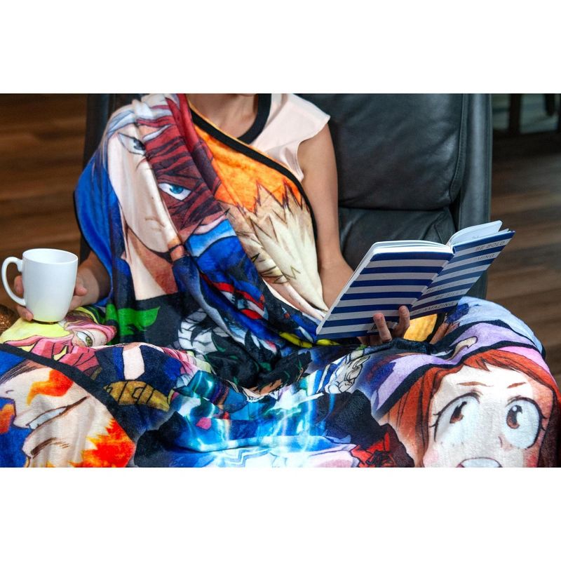 Just Funky My Hero Academia Heroes Collage Large Fleece Throw Blanket | 60 x 45 Inches, 5 of 8
